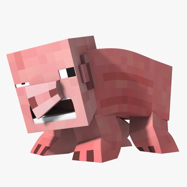 Minecraft Pig模型3d模型 Turbosquid 145