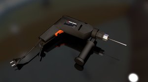 3D black decker driller model
