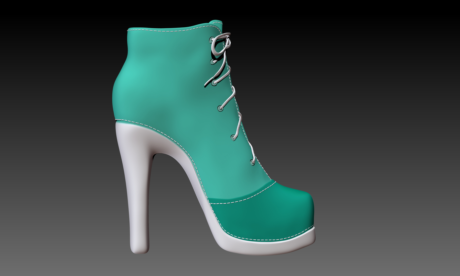 3d S Heel Shoes Model Turbosquid 1452366