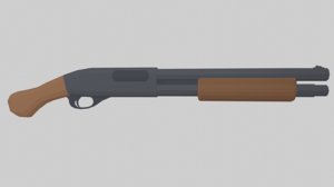 shotgun remington 870 3D