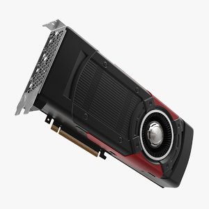 3D professional graphic video card model