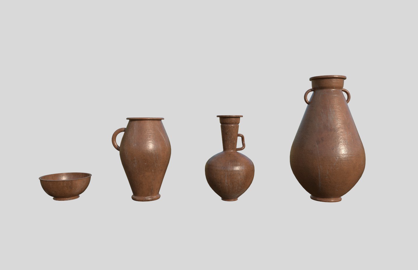 3D model  clay  pots  TurboSquid 1452695