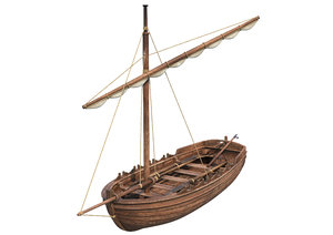 3D medieval boat
