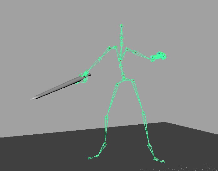 Motion FBX animation mocap sword