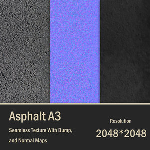 Asphalt Seamless Texture A3 2048 px