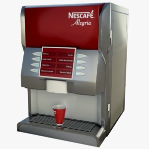 3D nescafe coffee machine