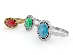 stone rings 3D model