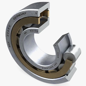 3D roller bearing cut