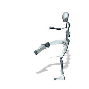 Kick and move around