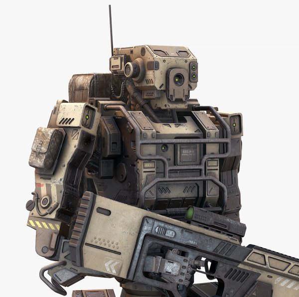 3D robot soldier model