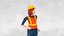 construction worker 3D model