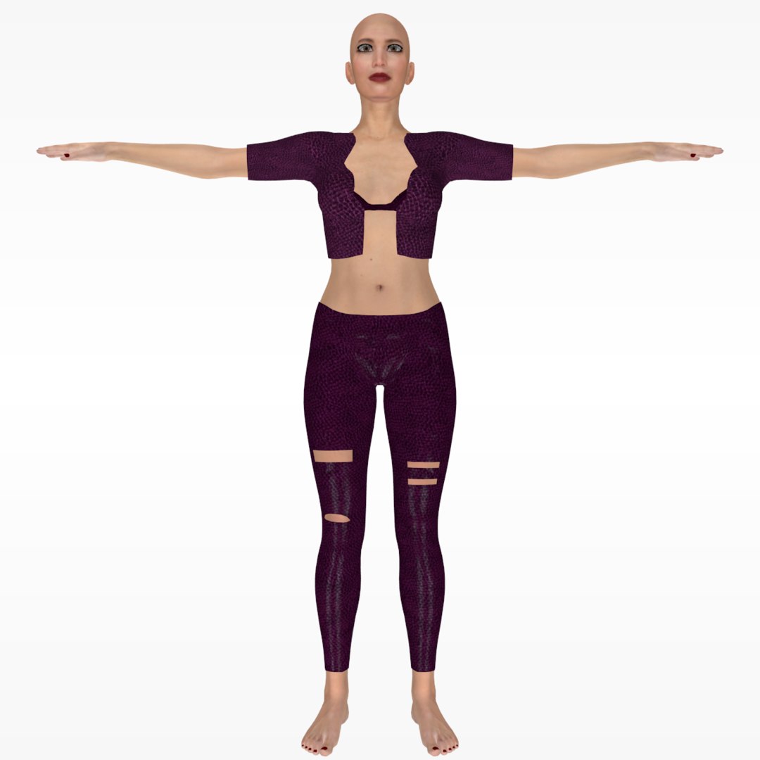 Realistic female rigged character 3D model TurboSquid 1453722