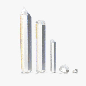 3D different types quartz