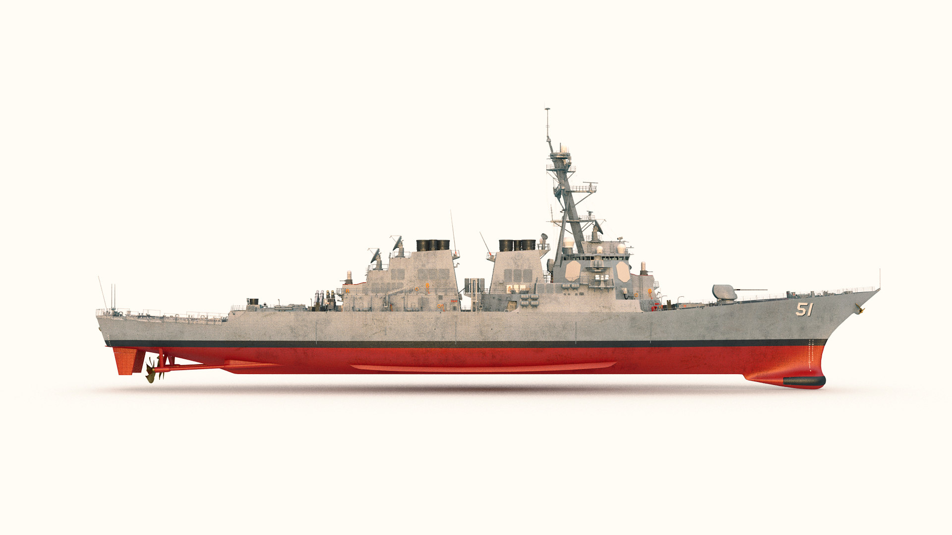 Uss arleigh burke ddg 51 3D model - TurboSquid 1453885