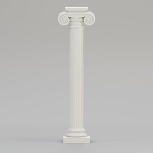 3D column marble concrete