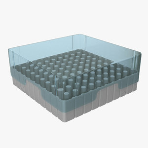 3D model eppendorf storage box 2