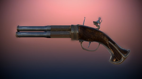 蒸汽朋克枪3d模型
