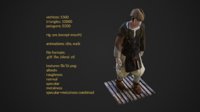 elder farmer character 3D model