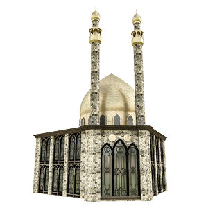 3D arab mosque