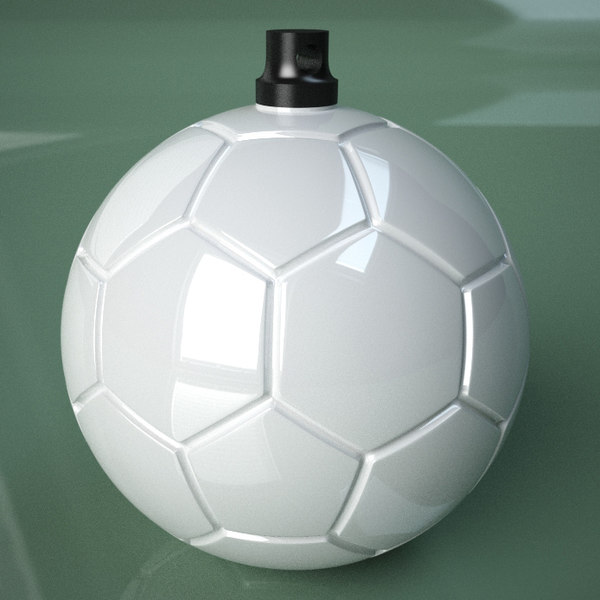 3D printable soccer ball patch model