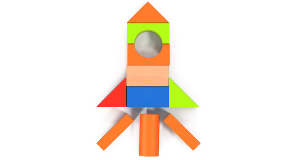rocket building blocks