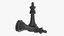 chess pieces 3D model