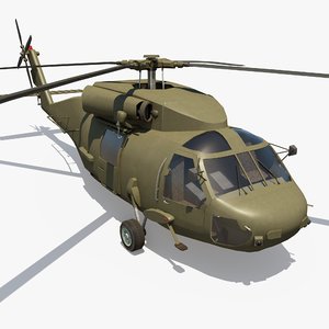 3D military helicopter - vehicle