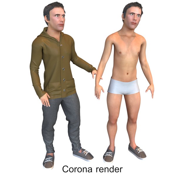 real cloths animation rigged character 3D