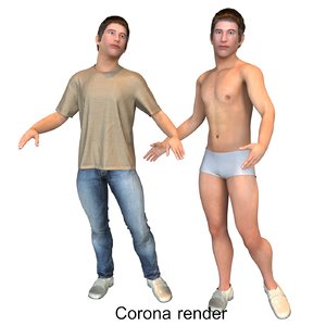 3D real cloths animation biped