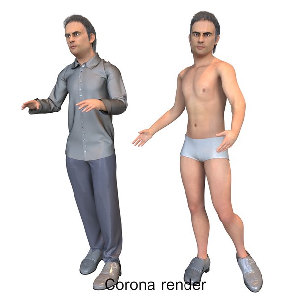 real cloths animation 3D model
