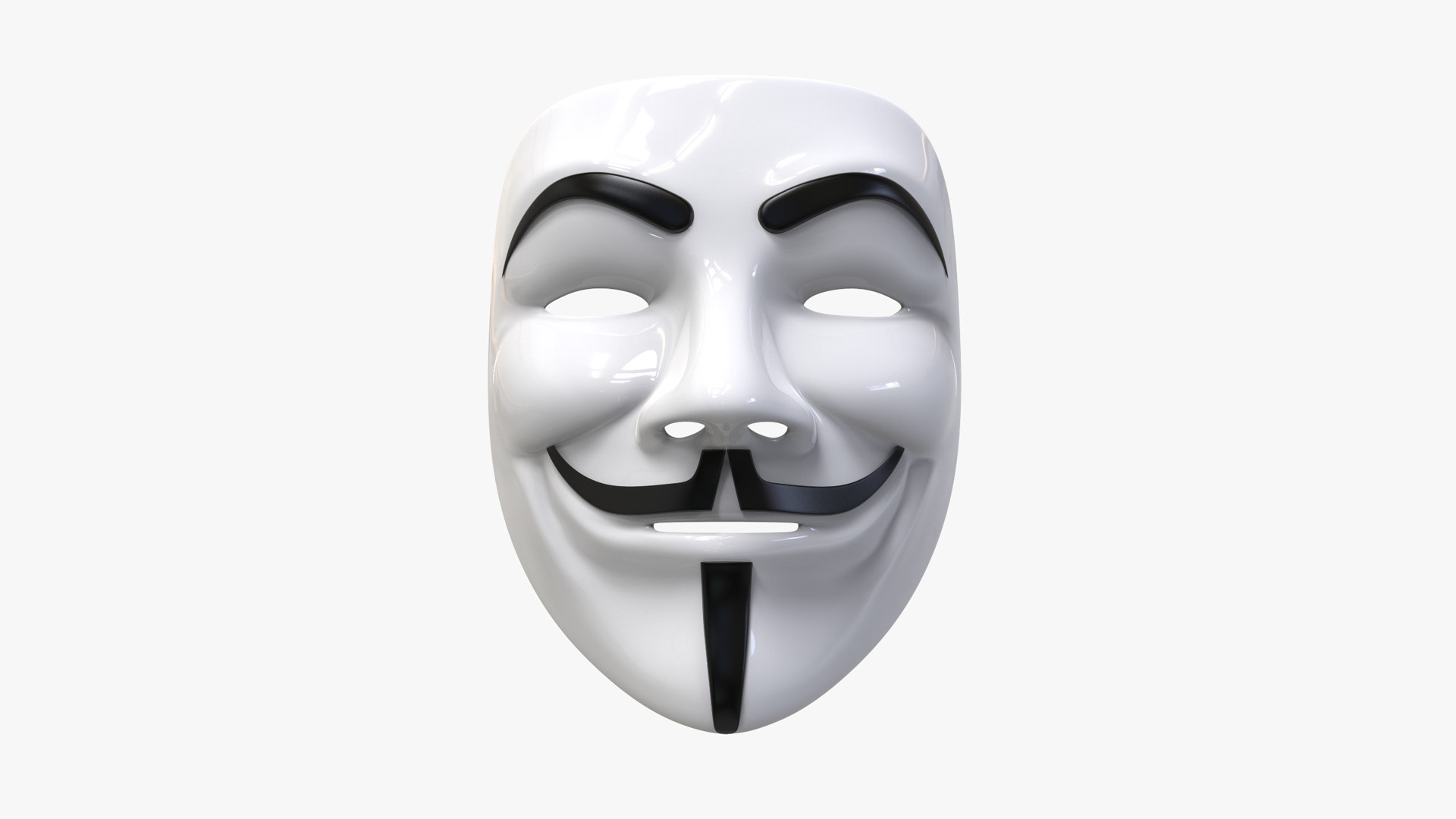 3D fawkes vendetta anonymous mask TurboSquid 1454939