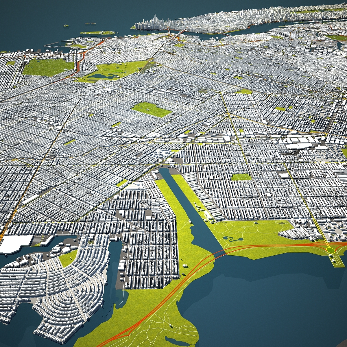 纽约市33d模型
