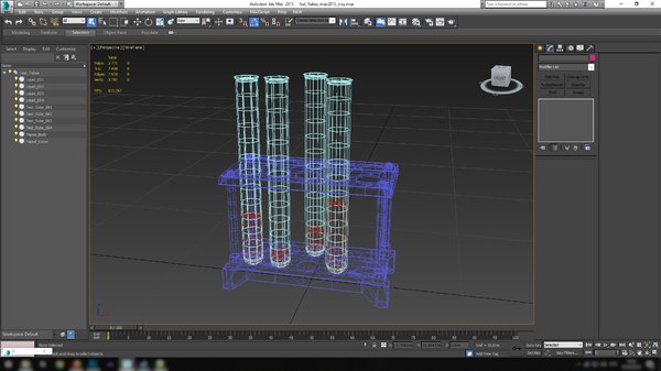 3d laboratory tripod test model