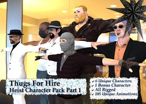thugs hire character pack 3D