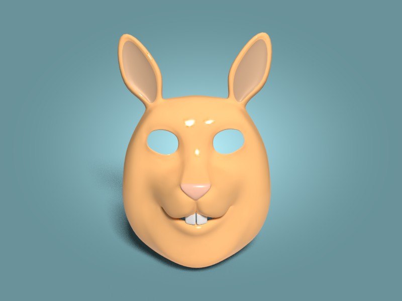 Rabbit mask 3D model - TurboSquid 1455014