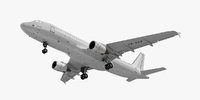 Airbus A320-200 Generic White