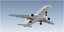3d model a320-200 generic white plane