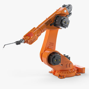 3D model industrial robot rigging