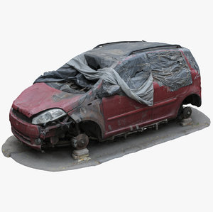 wrecked car 5 3D model