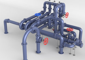 tubes pipes 3D model