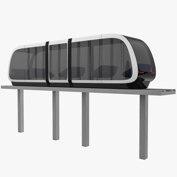 3D modern train model
