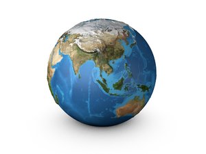 globe earth 3D model