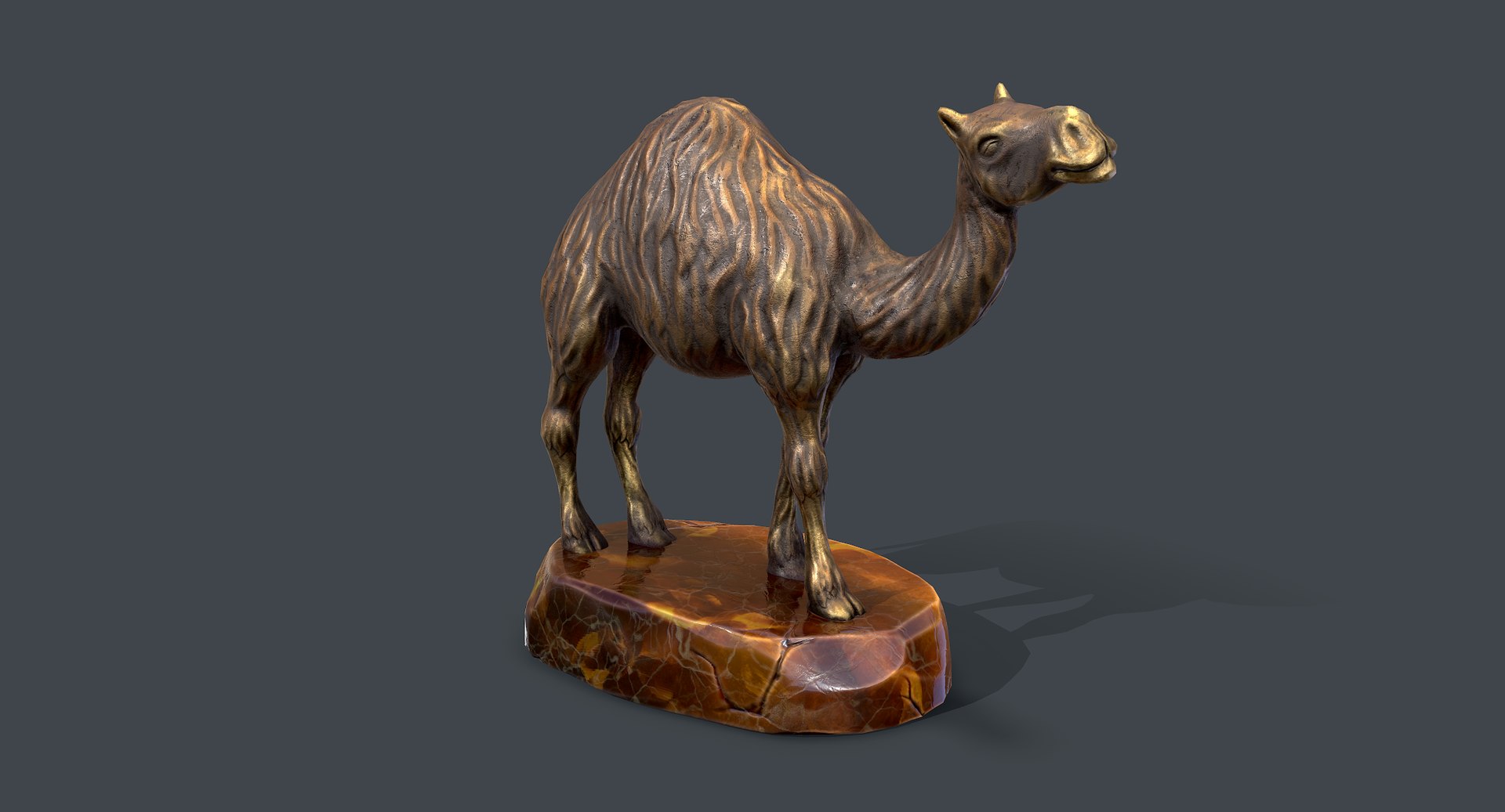 mysterious camel figurine