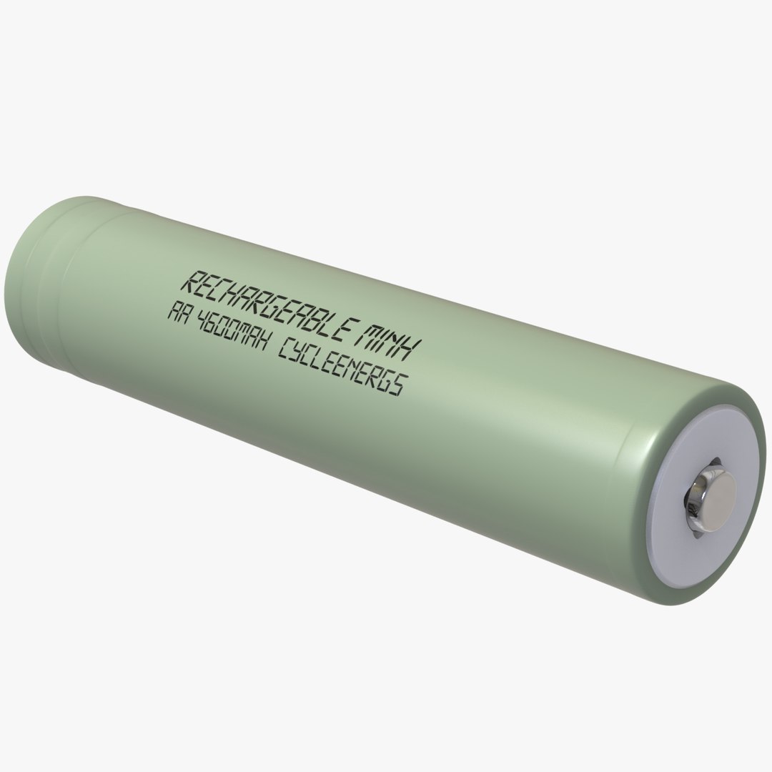Cylinder rechargeable generic battery 3D model TurboSquid 1455677
