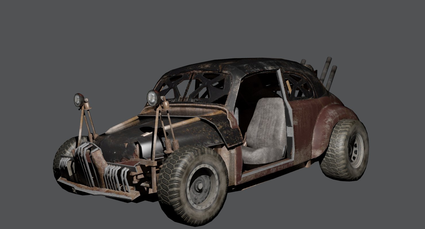 Post-apocalyptic car 3D model - TurboSquid 1455699