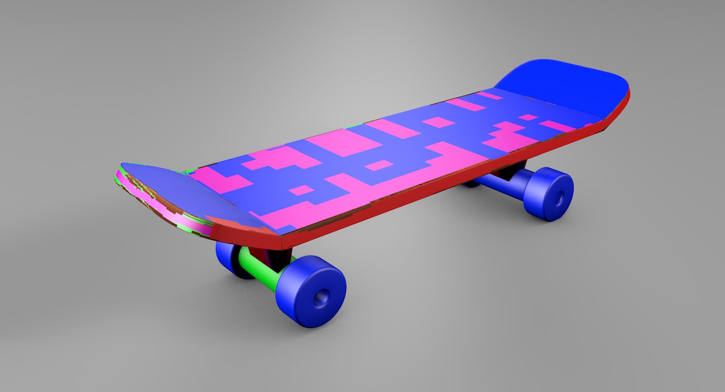 Skateboard board 3D model TurboSquid 1455694