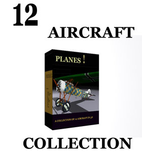 3d airplane planes model