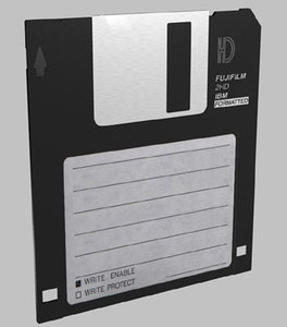 3ds max floppy disk disquette