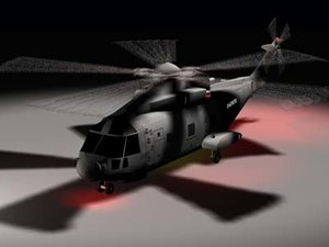 eh-101 merlin helicopter 3d model