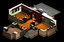 3d frank lloyd house maps model